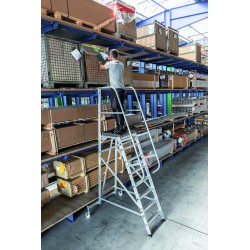 Aluminium-Plattformleiter, einseitig begehbar 2