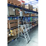 Aluminium-Plattformleiter, einseitig begehbar