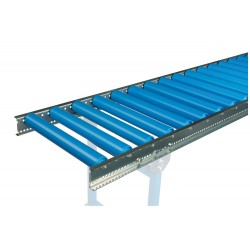 Leicht-Rollenbahn bis 1,5 m Länge mit blauen Kunststoffrohr-Tragrollen