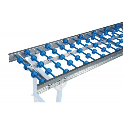 Leicht-Röllchenbahn bis 3 m Länge mit Kunststoff-Röllchen