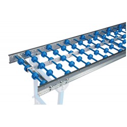 Leicht-Röllchenbahn bis 1,5 m Länge mit Kunststoff-Röllchen