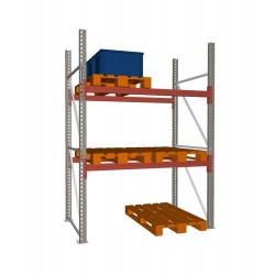 Palettenregal META Grundregal - 3 Lagerebenen - 6 Stellplätze 2