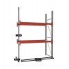 Palettenregal META Anbauregal - 3 Lagerebenen - 1.825 mm Regallänge - Quereinlagerung