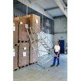 Aluminium-Plattformleiter, einseitig begehbar