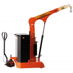 Freitragender, hydraulischer Bodenkran inkl. Fahrpositionierer