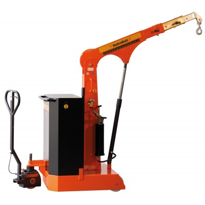 Freitragender, hydraulischer Bodenkran inkl. Fahrpositionierer