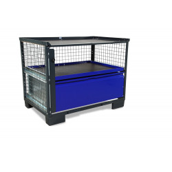 System-Gitterbox mit 1 großen Schublade und 2 kleinen Schubladen LCB I 2