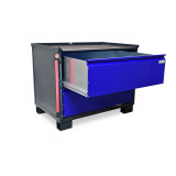 System-Gitterbox mit 2 großen Schubladen und Blechwänden LCB I