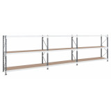 Weitspannregal mit Spannplattenböden - Tiefe 600 mm