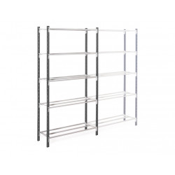 Fachboden-Steckregal mit Vierkantrohrböden - Tiefe 300 mm 2