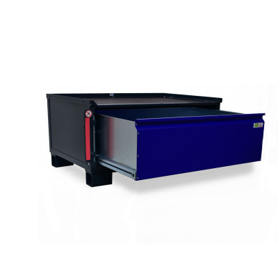 System-Gitterbox mit Blechwänden LCB I - halbhoch