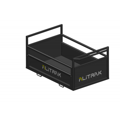 Flachbett mit einer abnehmbaren Seite