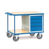 Tischwagen mit verschließbarem Schrank oder Schubladen Ausführung | mit 4 Schubladen