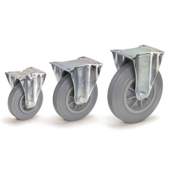 Lenkrolle - Vollgummi - FETRA 2