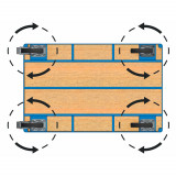 Umbau auf 4 Lenkrollen FETRA