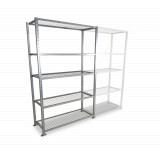 Gitter-Fachbodenregal - Stecksystem - Adaptiv verzinkt