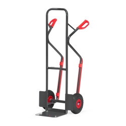 Stahlrohr Stapelkarre mit Kufen - Grau - FETRA