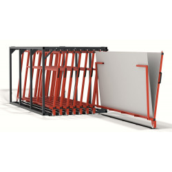 Vertikales Tafelregal ausziehbar