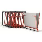 Vertikales Tafelregal ausziehbar