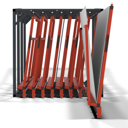 Vertikales Tafelregal ausziehbar 2