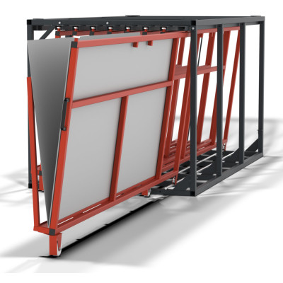 Vertikales Tafelregal ausziehbar