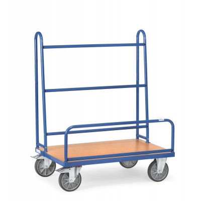 Plattenwagen mit festen Rohrbügeln