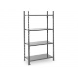 Fachbodenregal Fli 50 mit Blechböden Typ 460 - Stecksystem - Tiefe 400 mm