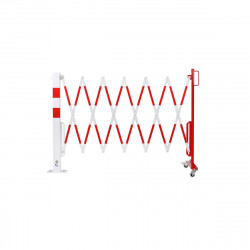 Scherengitter mit Sperrpfosten aus Stahl zum Aufdübeln