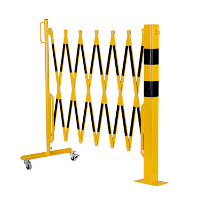 Scherengitter mit Sperrpfosten aus Stahl zum Aufdübeln