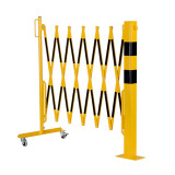 Scherengitter mit Sperrpfosten aus Stahl zum Aufdübeln