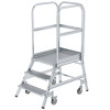Aluminium-Podestleiter, einseitig begehbar