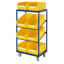 Beistell- und Kommissionierwagen inkl. Lagersichtkästen 2