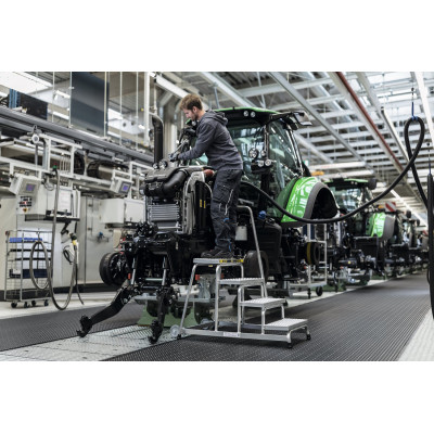 Aluminium-Arbeitspodest mit Handlauf