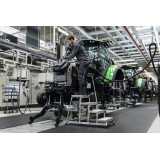 Aluminium-Arbeitspodest mit Handlauf