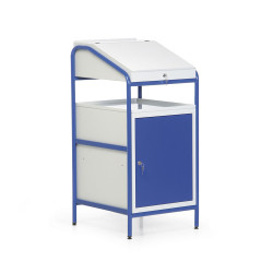 Leichtes Stehpult mit Schrank
