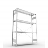 Fachbodenregal Stecksystem CLIP S3, Fachlast 200 kg, verzinkt