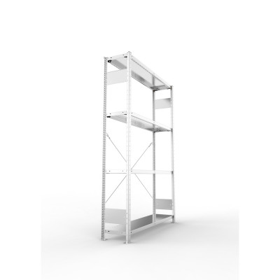 Fachbodenregal CLIP, Länge 1300 mm - Fachlast 230 kg