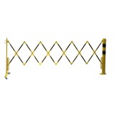 Scherengitter mit Sperrpfosten aus Stahl zum Aufdübeln