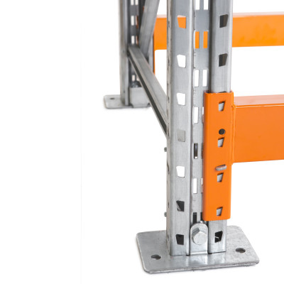 Palettenregal Manorga Grundregal - 3 Lagerebenen - 6 Stellplätze - Längseinlagerung