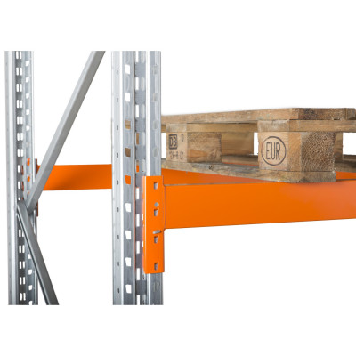 Palettenregal Manorga Grundregal - 3 Lagerebenen - 6 Stellplätze - Längseinlagerung