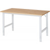 Arbeitstisch mit Buche-Platte - verstellbar 760-1080 mm