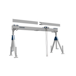 Alu-Portalkran, Doppelträger, stationär, Traglast 1.000 - 1.500 kg