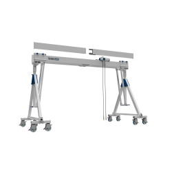 Alu-Portalkran, Doppelträger, fahrbar