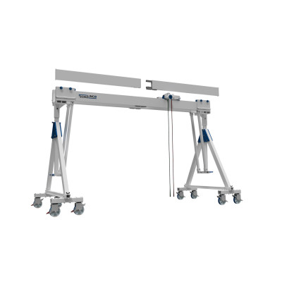 Alu-Portalkran, Doppelträger, fahrbar