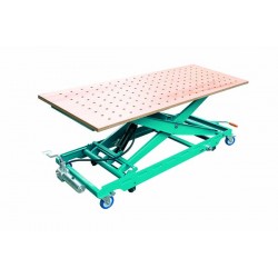 Zubehör - Höhenverstellbare Arbeitstische Arbeitsplatte | Lochrasterplatte Buche-Multiplex (2000 x 1000 mm)