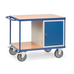 Tischwagen mit verschließbarem Schrank