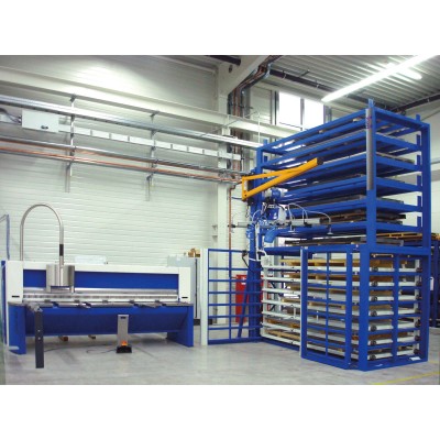 Schubfachregal für Bleche - Kompaktsystem