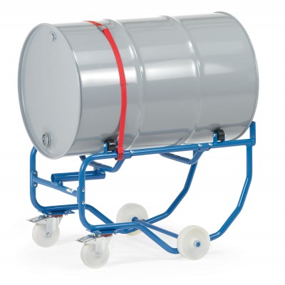 Fasskipper - für 200-ltr. Fässer Ausführung | Mit 4 Rollen zum leichten Verdrehen der Fässer