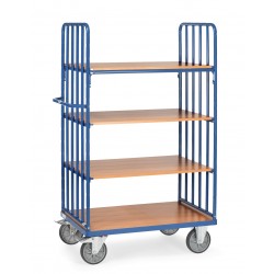 Etagenwagen mit Einlegeböden Ausführung | mit Streben