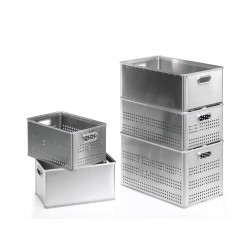Alu- Stapelkorb